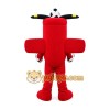 Red Aircraft Character with Soccer Balls Mascot Costume for Adults Custom Logo Party Character Suit Red Aircraft Character with Soccer Balls Mascot Costume for Adults Custom Logo Party Character Suit