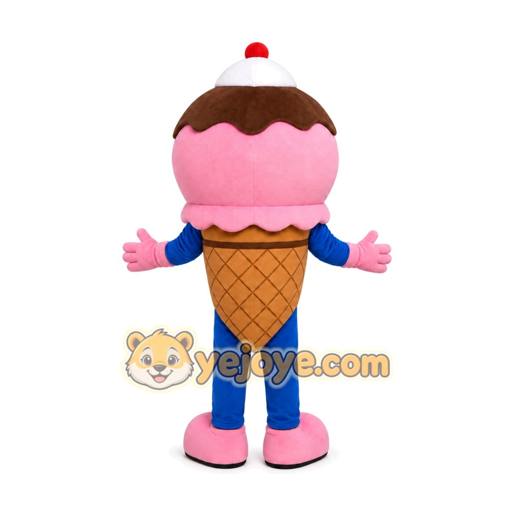 Ice Cream Mascot Costume for Adults Custom Logo Party Character Suit Ice Cream Mascot Costume for Adults Custom Logo Party Character Suit