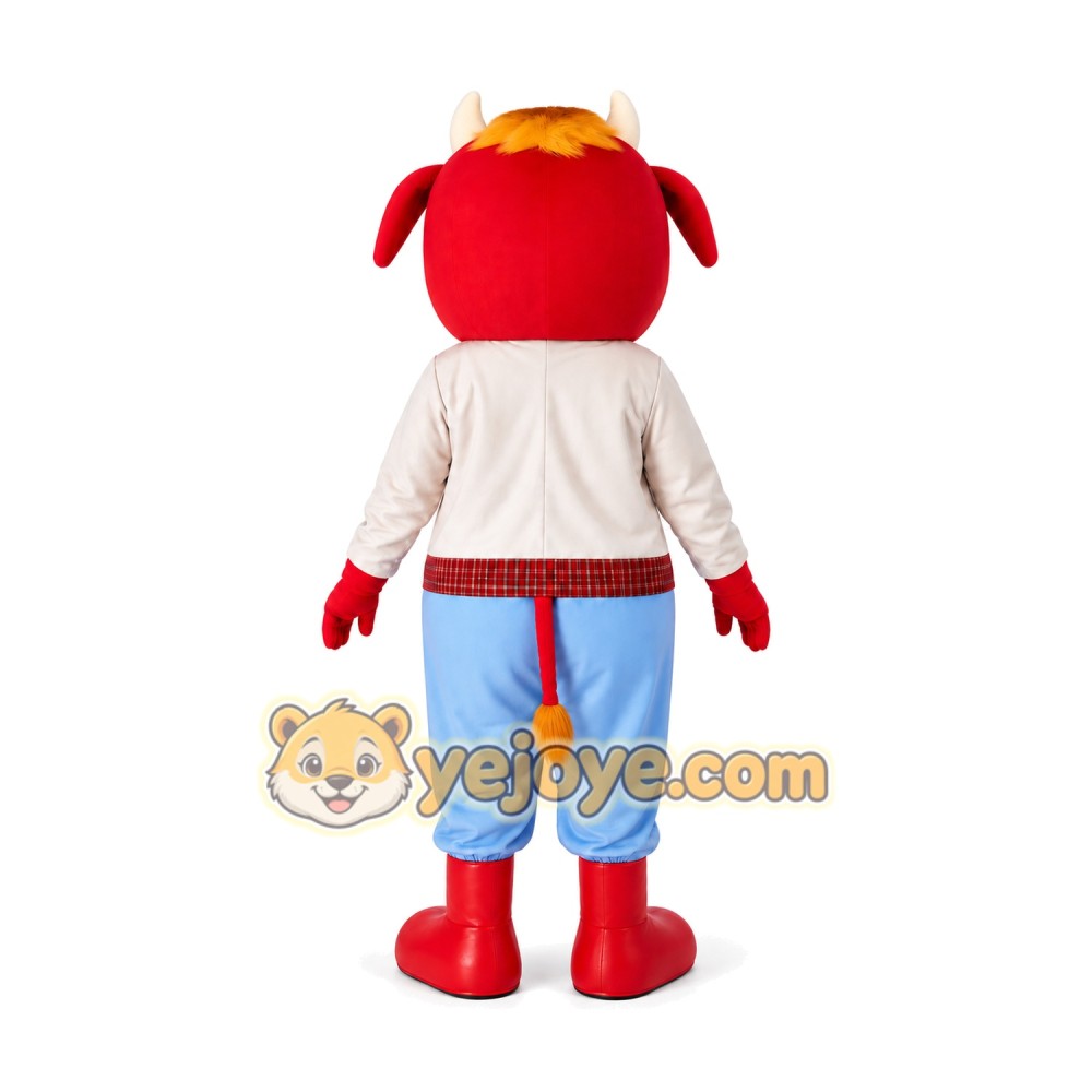 Cow Mascot Costume for Adults Custom Logo Party Character Suit