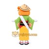 Kimono Girl Mascot Costume for Adults Custom Logo Party Character Suit