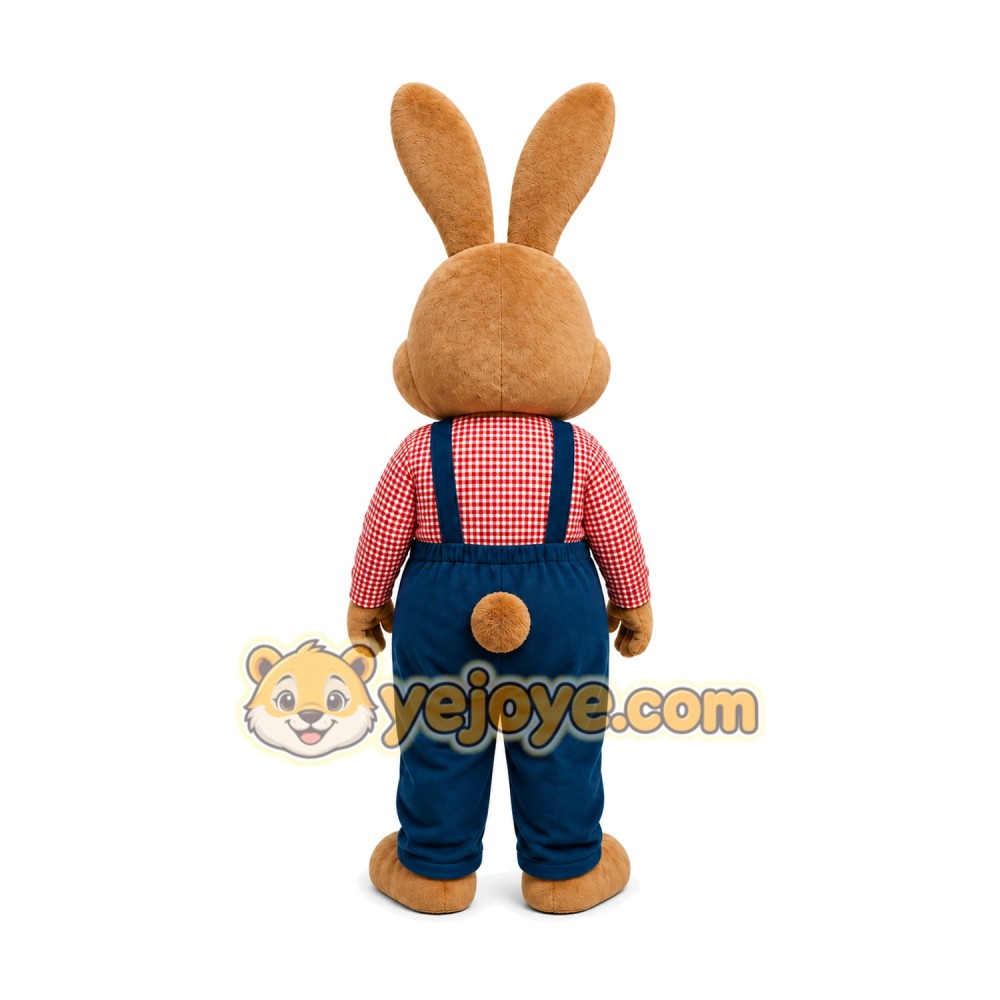Rabbit Mascot Costume for Adults Custom Logo Party Character Suit