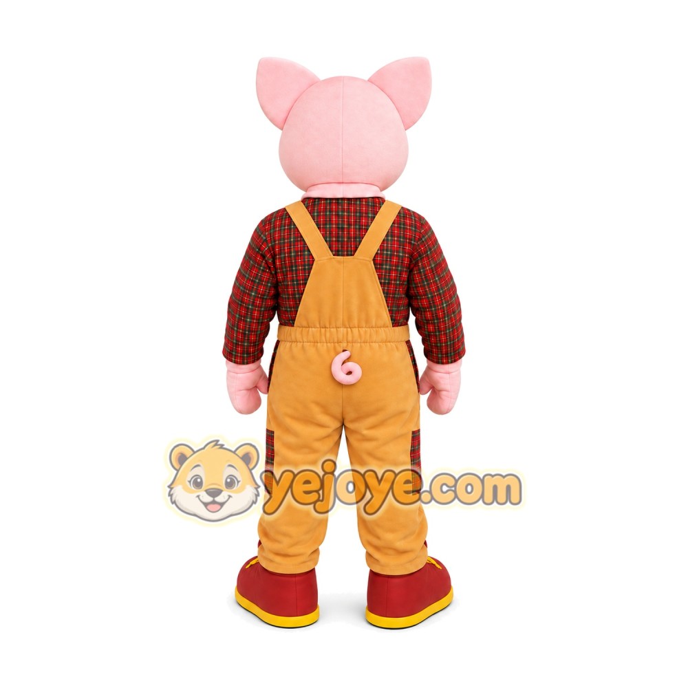 Pig Mascot Costume for Adults Custom Logo Party Character Suit