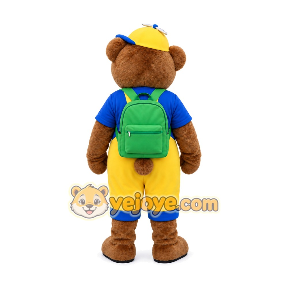 Bear Mascot Costume for Adults Custom Logo Party Character Suit