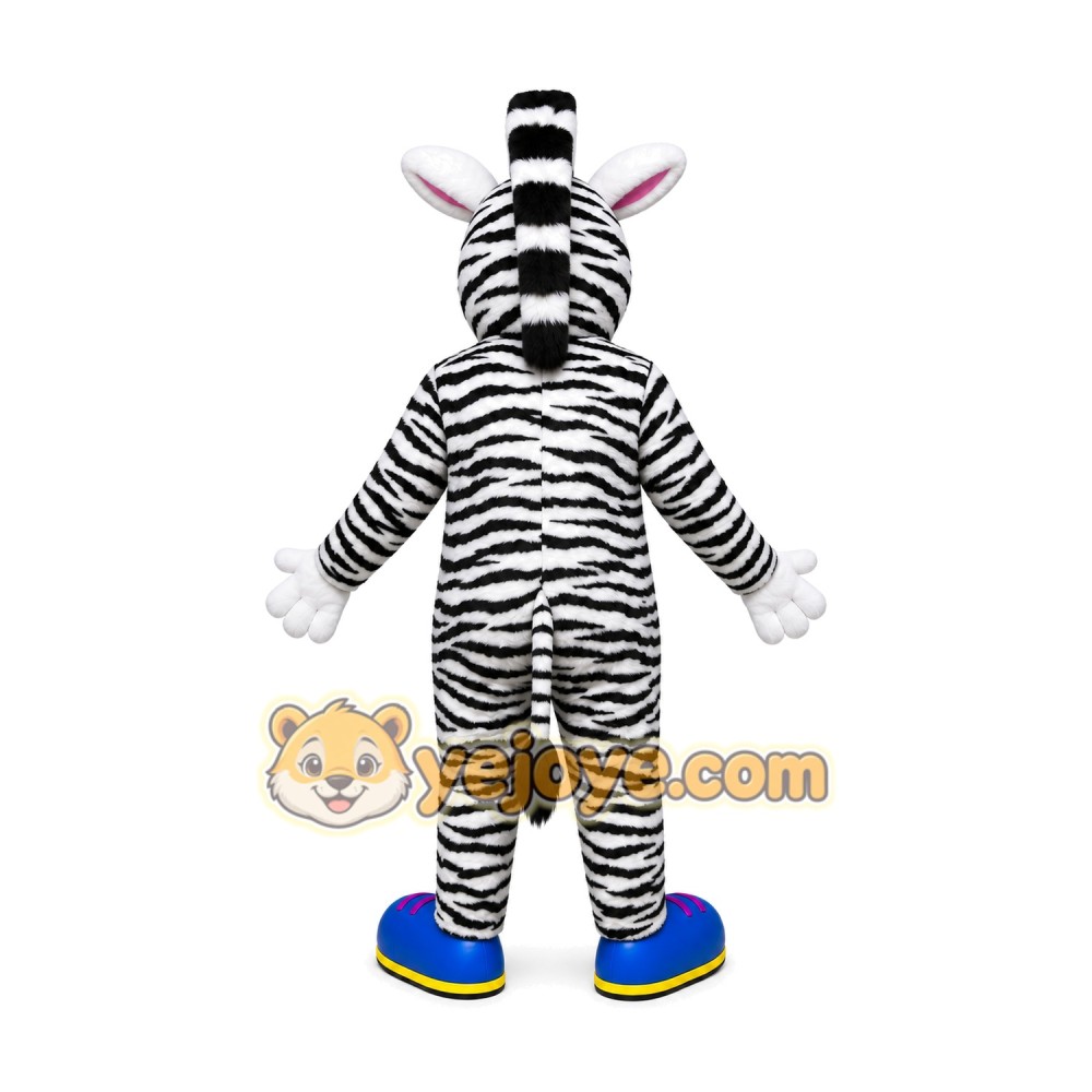 Zebra Mascot Costume for Adults Custom Logo Party Character Suit