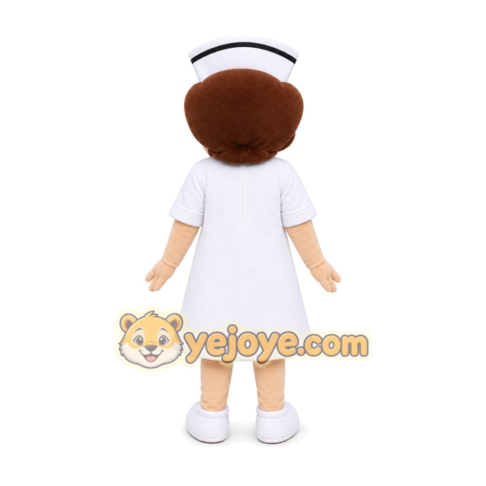 Nurse Mascot Costume for Adults Custom Logo Party Character Suit