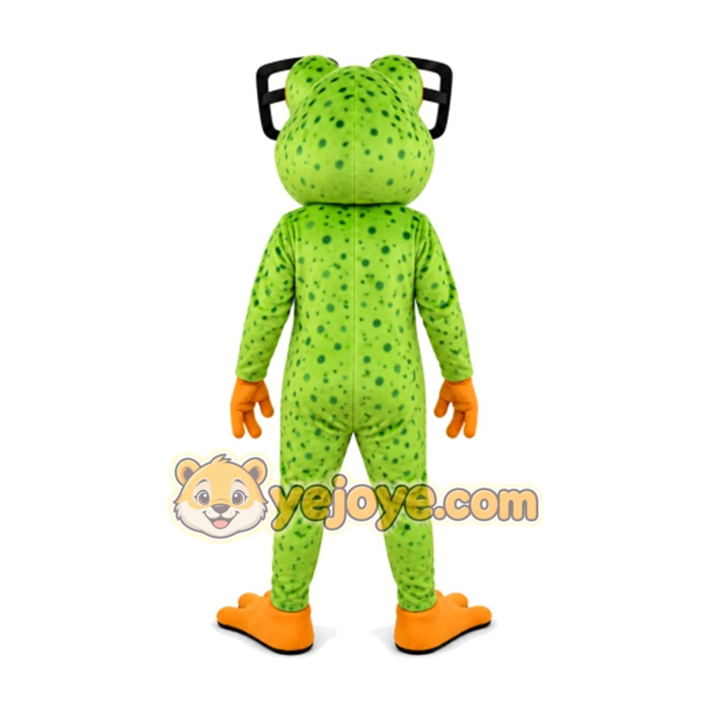 Frog Mascot Costume for Adults Custom Logo Party Character Suit