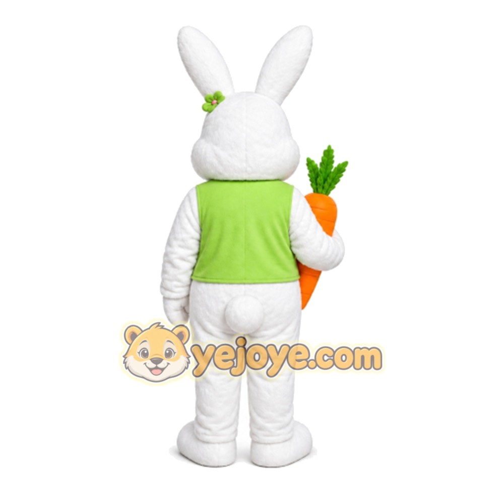 Bunny Mascot Costume for Adults Custom Logo Party Character Suit
