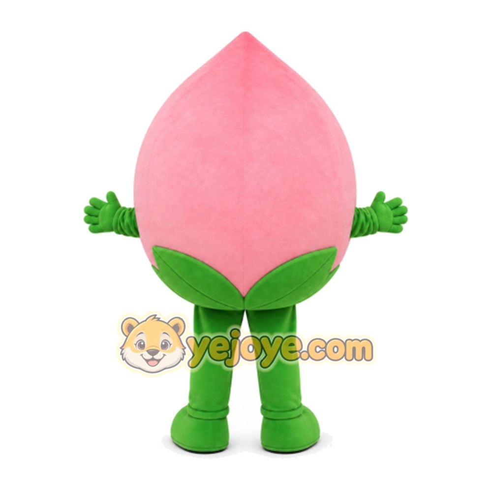 Peach Mascot Costume for Adults Custom Logo Party Character Suit
