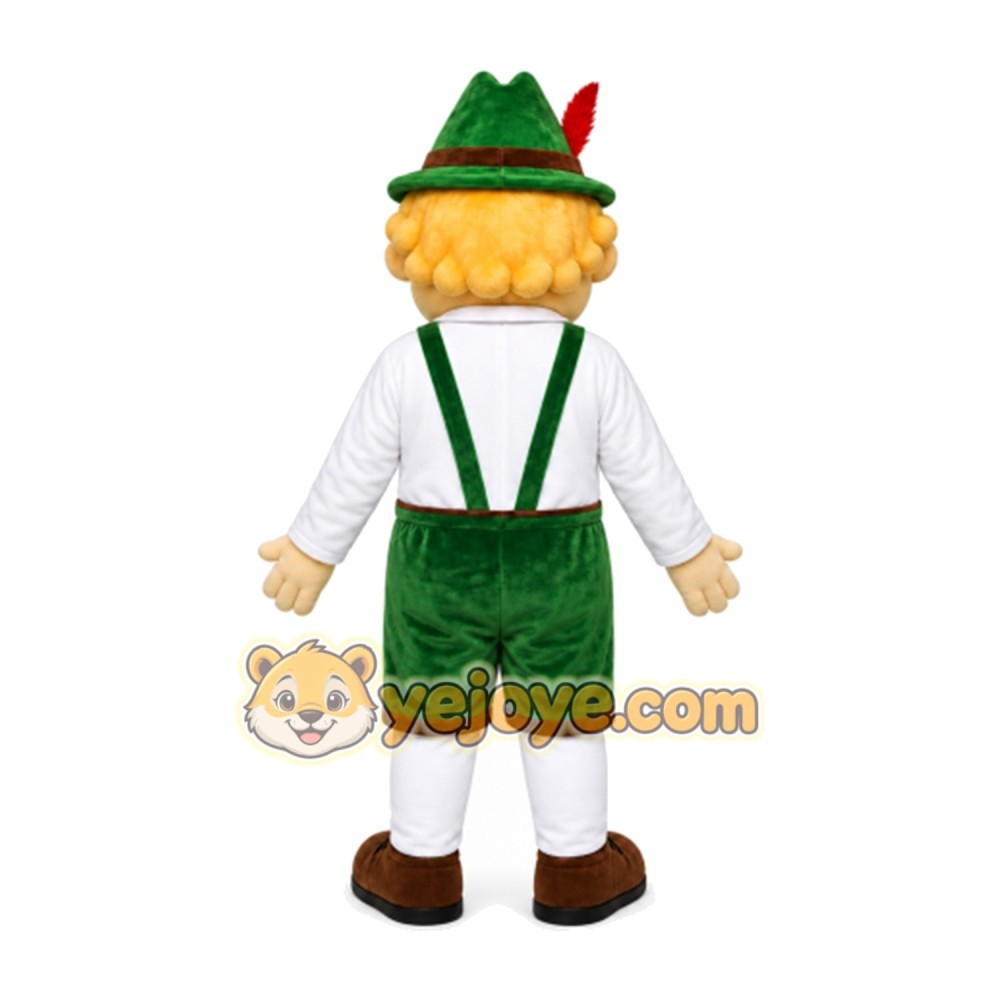 Boy Mascot Costume for Adults Custom Logo Party Character Suit