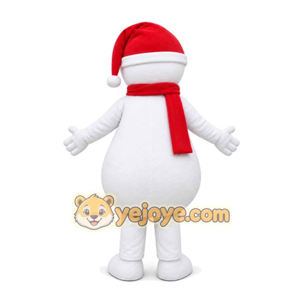 Snowman Mascot Costume for Adults Custom Logo Party Character Suit