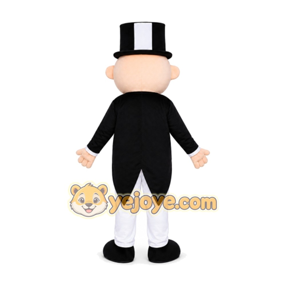 Rich Uncle Pennybags Mascot Costume for Adults Custom Logo Party Character Suit Rich Uncle Pennybags Mascot Costume for Adults Custom Logo Party Character Suit