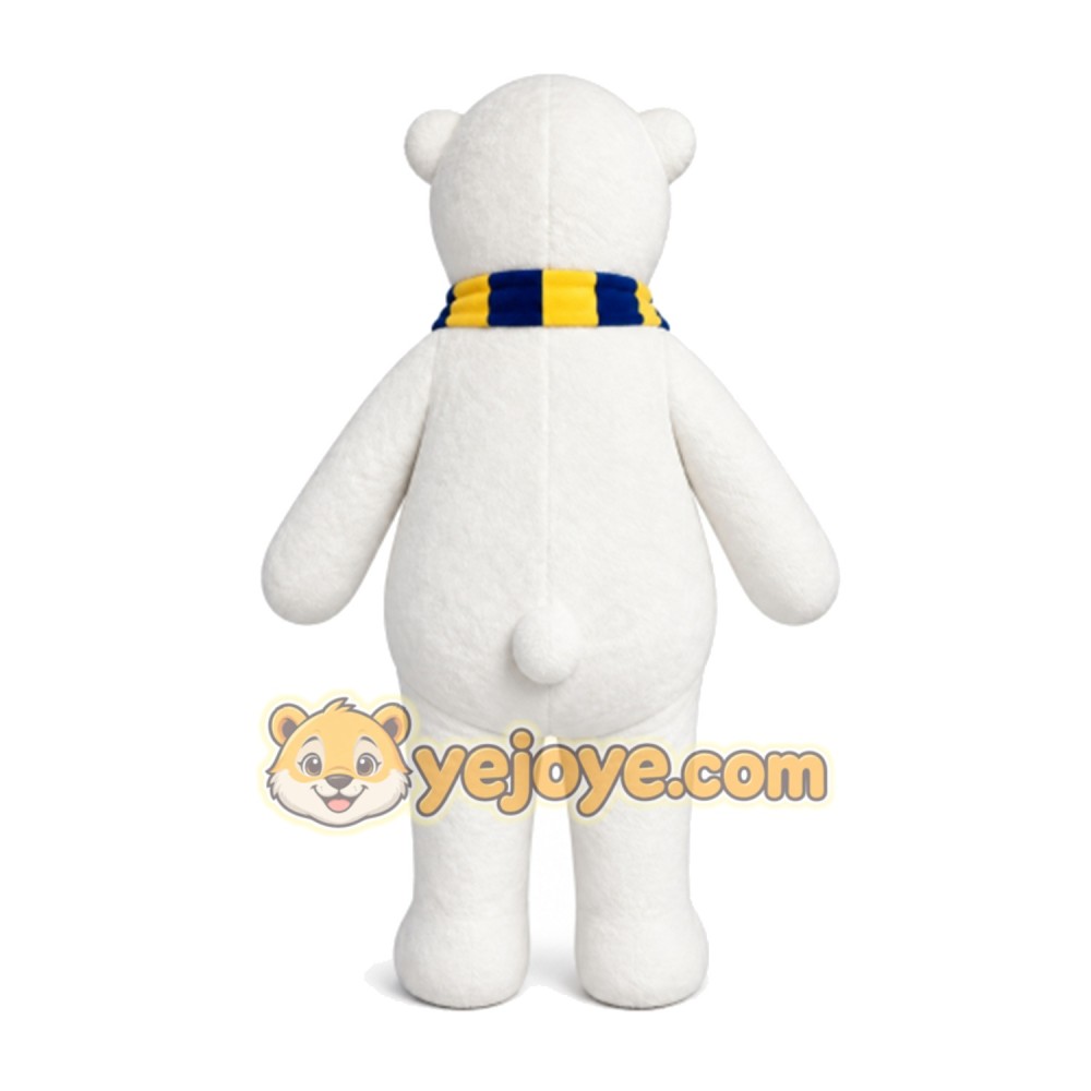 Polar Bear Mascot Costume for Adults Custom Logo Party Character Suit Polar Bear Mascot Costume for Adults Custom Logo Party Character Suit