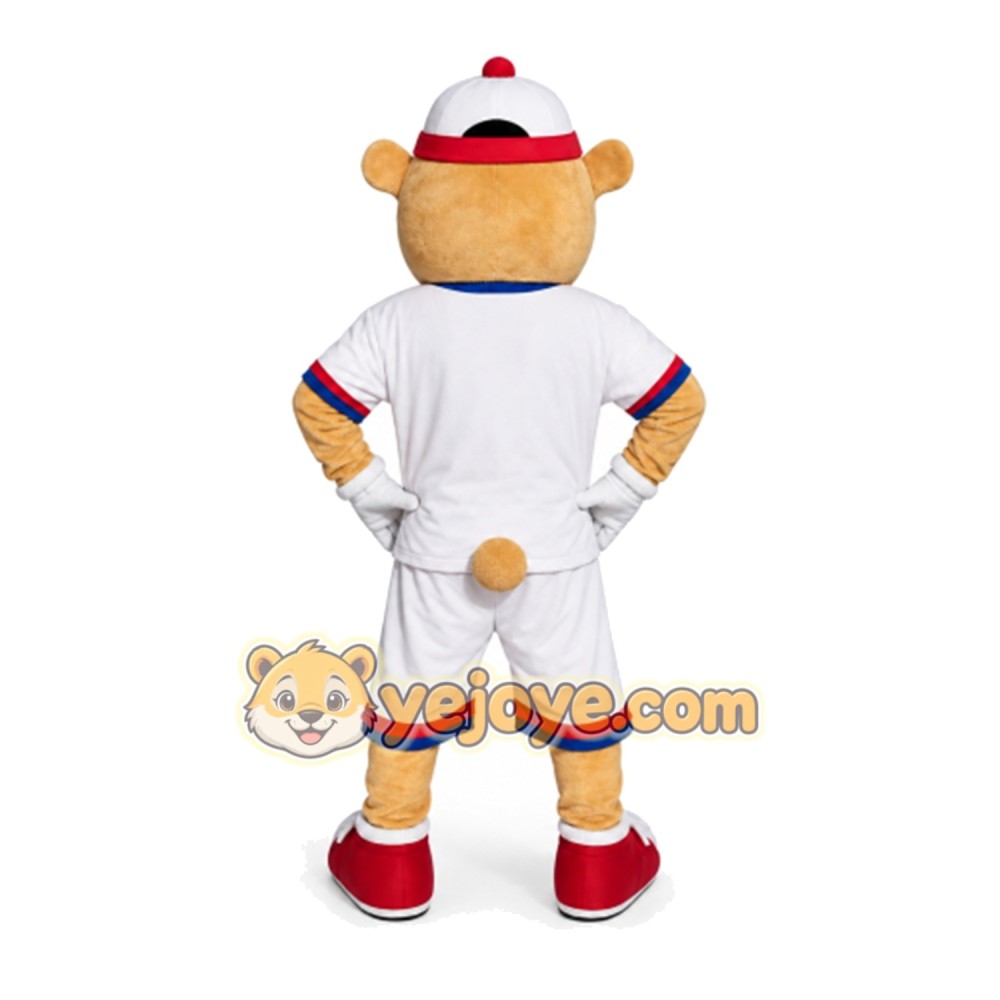 Bear Mascot Costume for Adults Custom Logo Party Character Suit