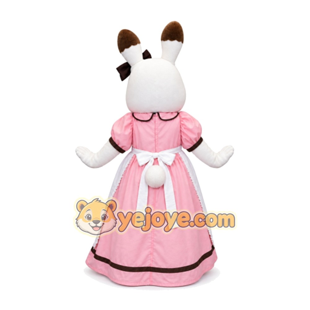 Rabbit Mascot Costume for Adults Custom Logo Party Character Suit