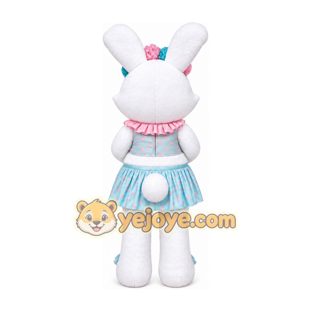 Bunny Mascot Costume for Adults Custom Logo Party Character Suit