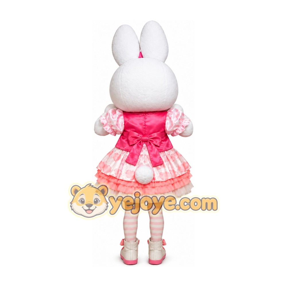 Bunny Mascot Costume for Adults Custom Logo Party Character Suit