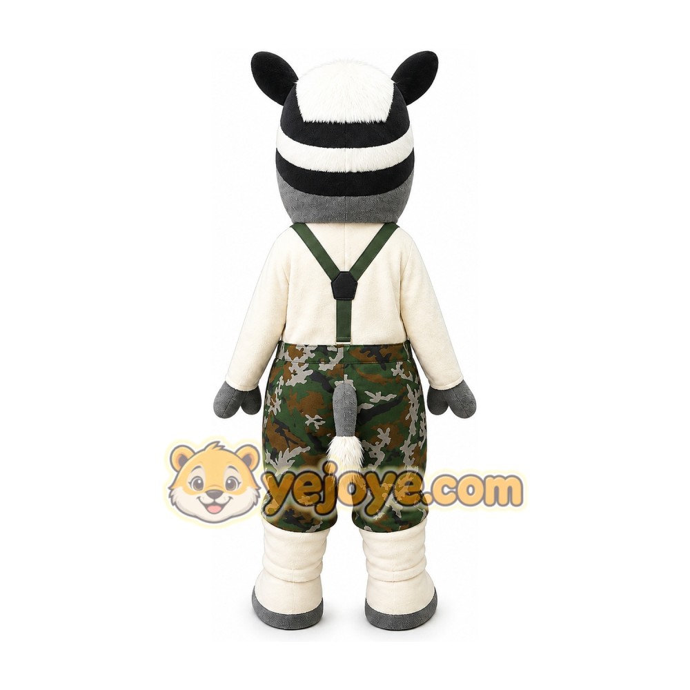 Zebra Mascot Costume for Adults Custom Logo Party Character Suit