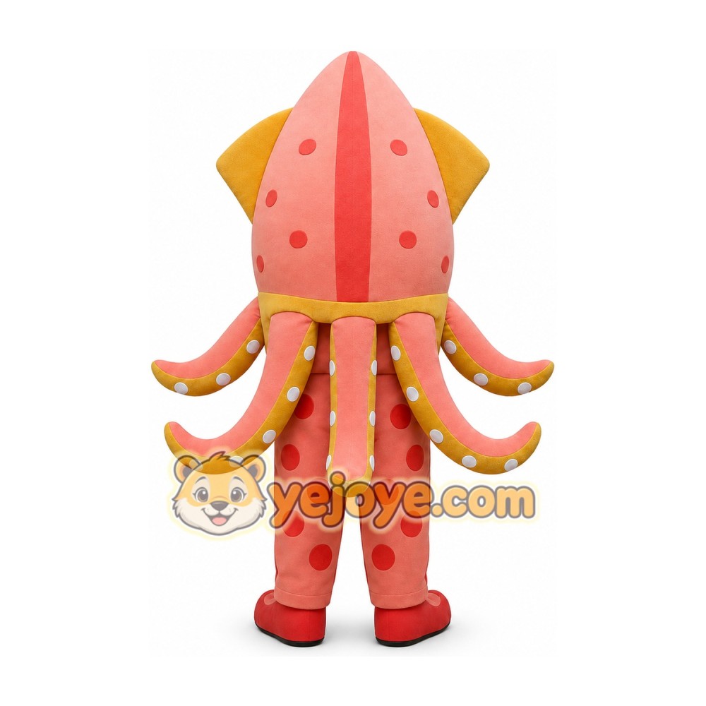 Squid Mascot Costume for Adults Custom Logo Party Character Suit Squid Mascot Costume for Adults Custom Logo Party Character Suit