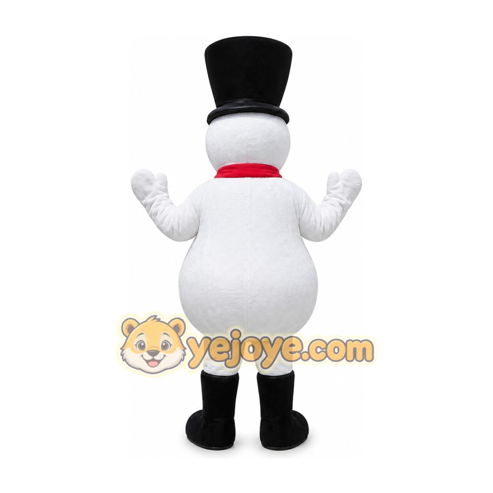 Snowman Mascot Costume for Adults Custom Logo Party Character Suit