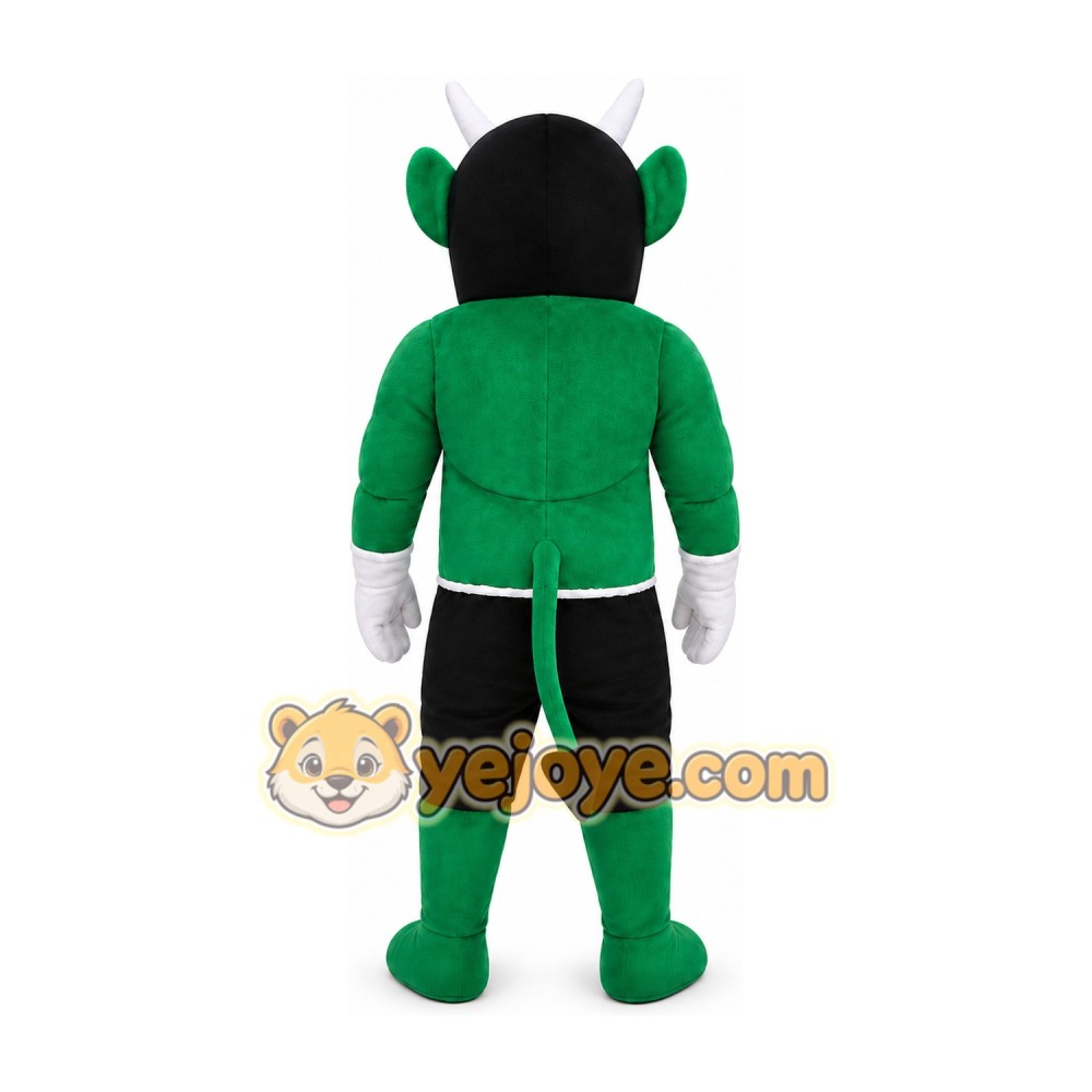 green devil Mascot Costume for Adults Custom Logo Party Character Suit