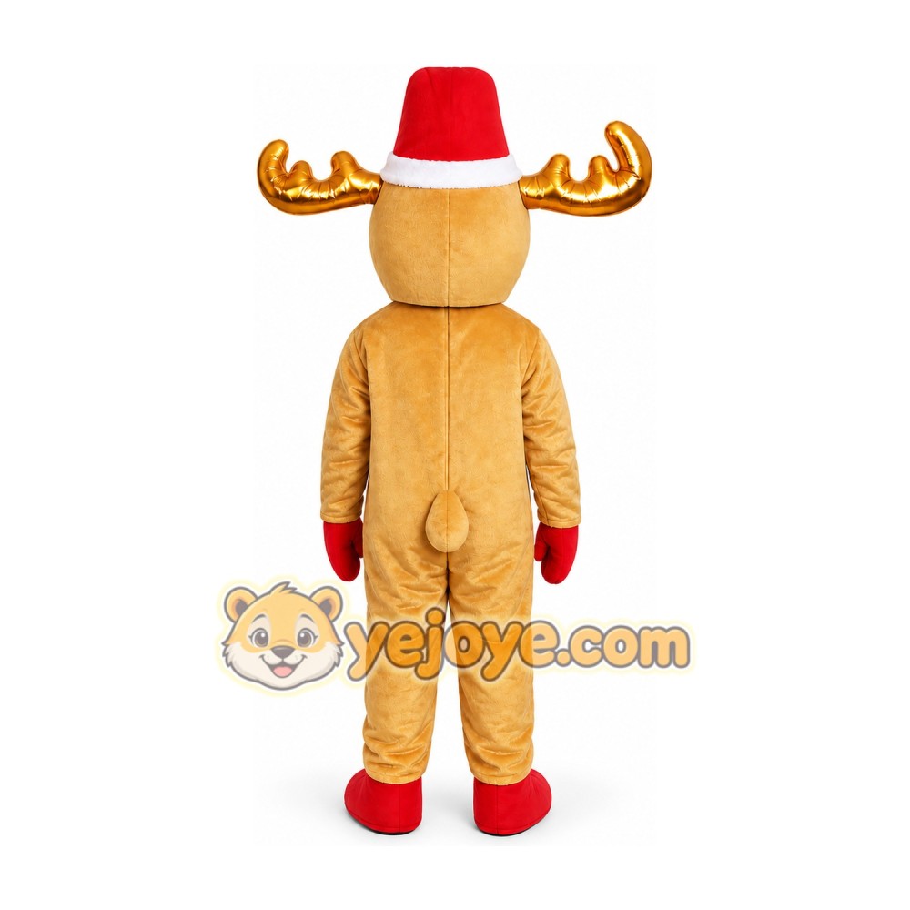 Reindeer Mascot Costume for Adults Custom Logo Party Character Suit