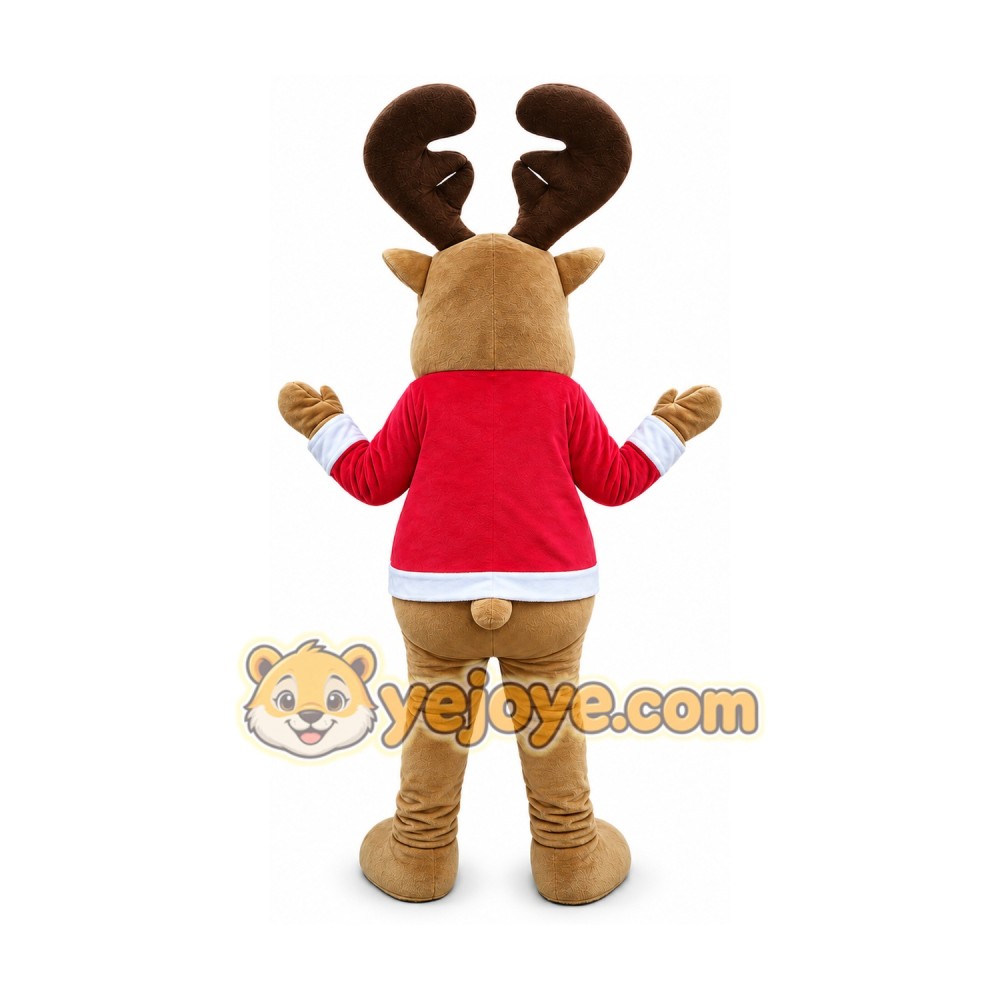 Reindeer Mascot Costume for Adults Custom Logo Party Character Suit