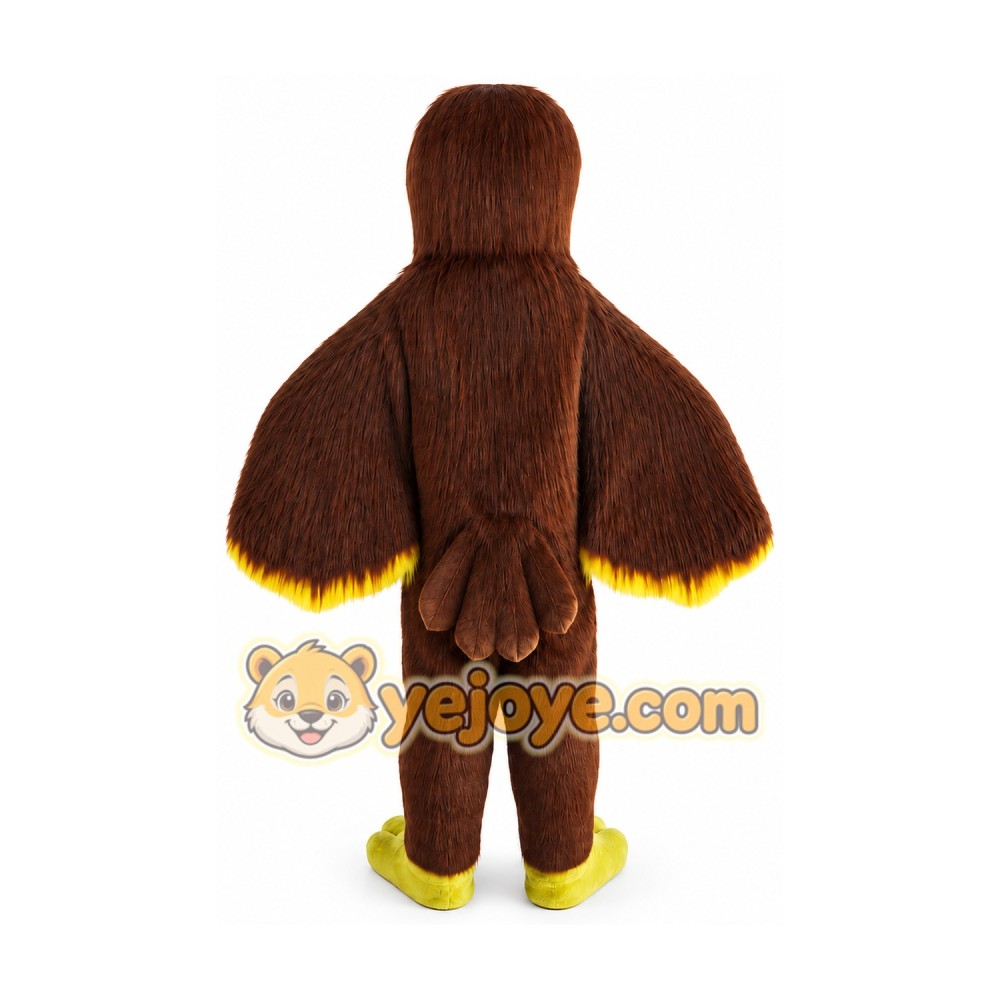 Brown Eagle Mascot Costume for Adults Custom Logo Party Character Suit Brown Eagle Mascot Costume for Adults Custom Logo Party Character Suit