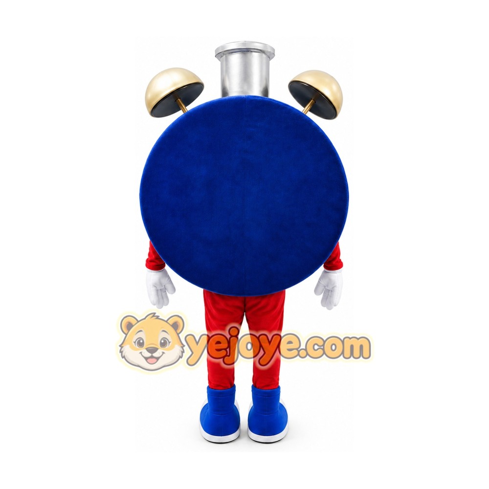 Clock Mascot Costume for Adults Custom Logo Party Character Suit