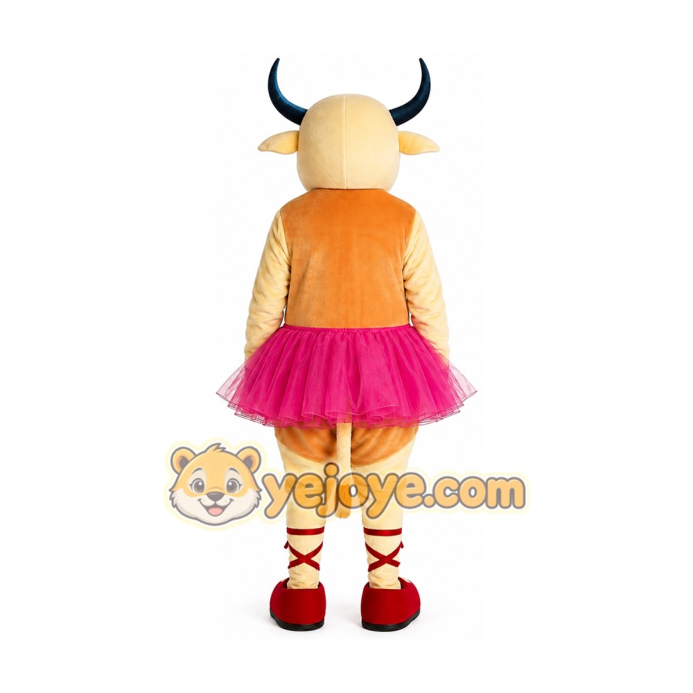 Cow Mascot Costume for Adults Custom Logo Party Character Suit