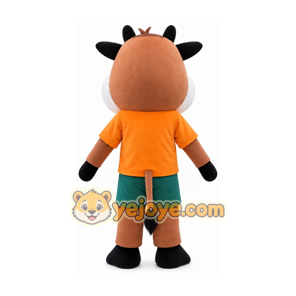 Cow Mascot Costume for Adults Custom Logo Party Character Suit