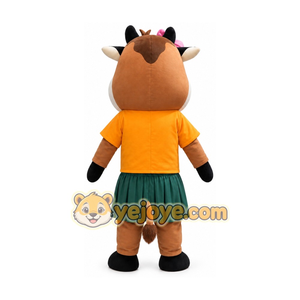 Cow Mascot Costume for Adults Custom Logo Party Character Suit