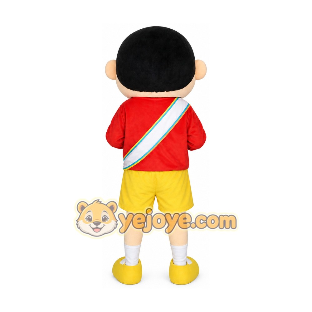 Boy Mascot Costume for Adults Custom Logo Party Character Suit