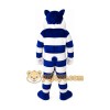 Blue Cat Mascot Costume for Adults Custom Logo Party Character Suit