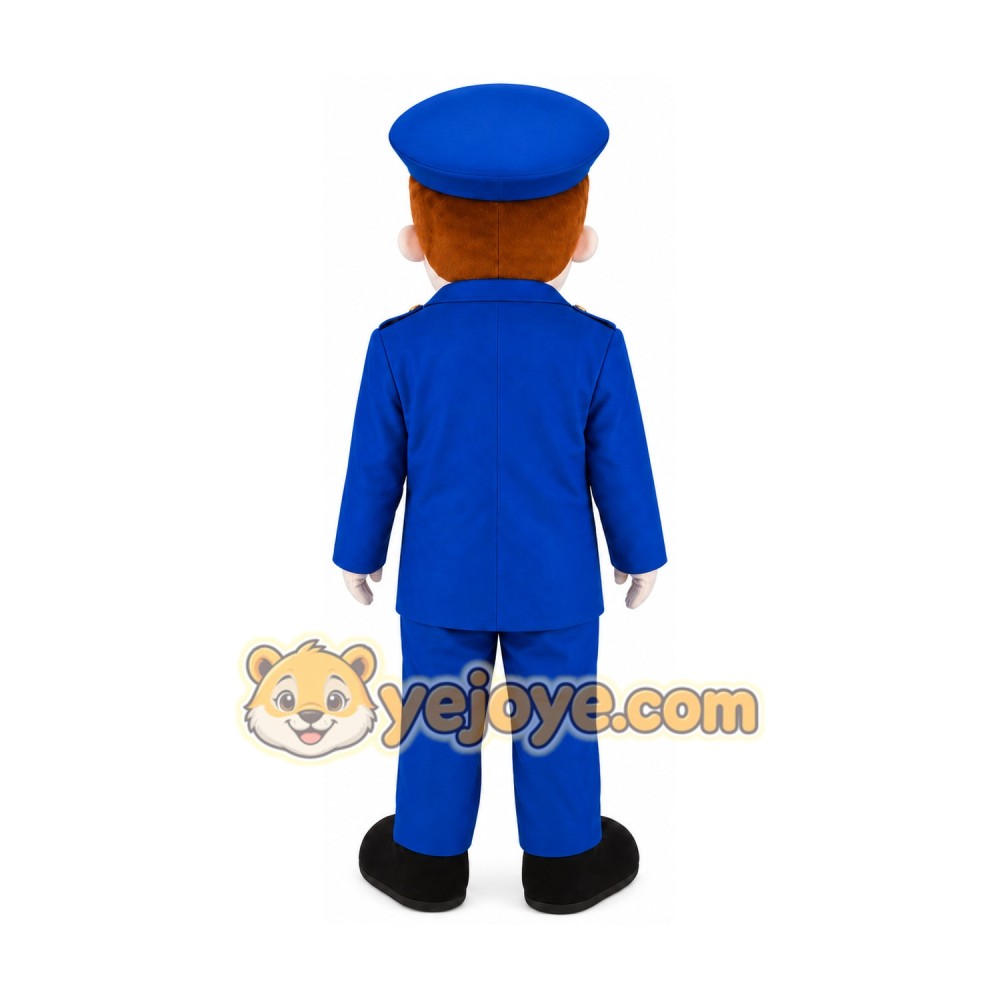 train conductor Mascot Costume for Adults Custom Logo Party Character Suit