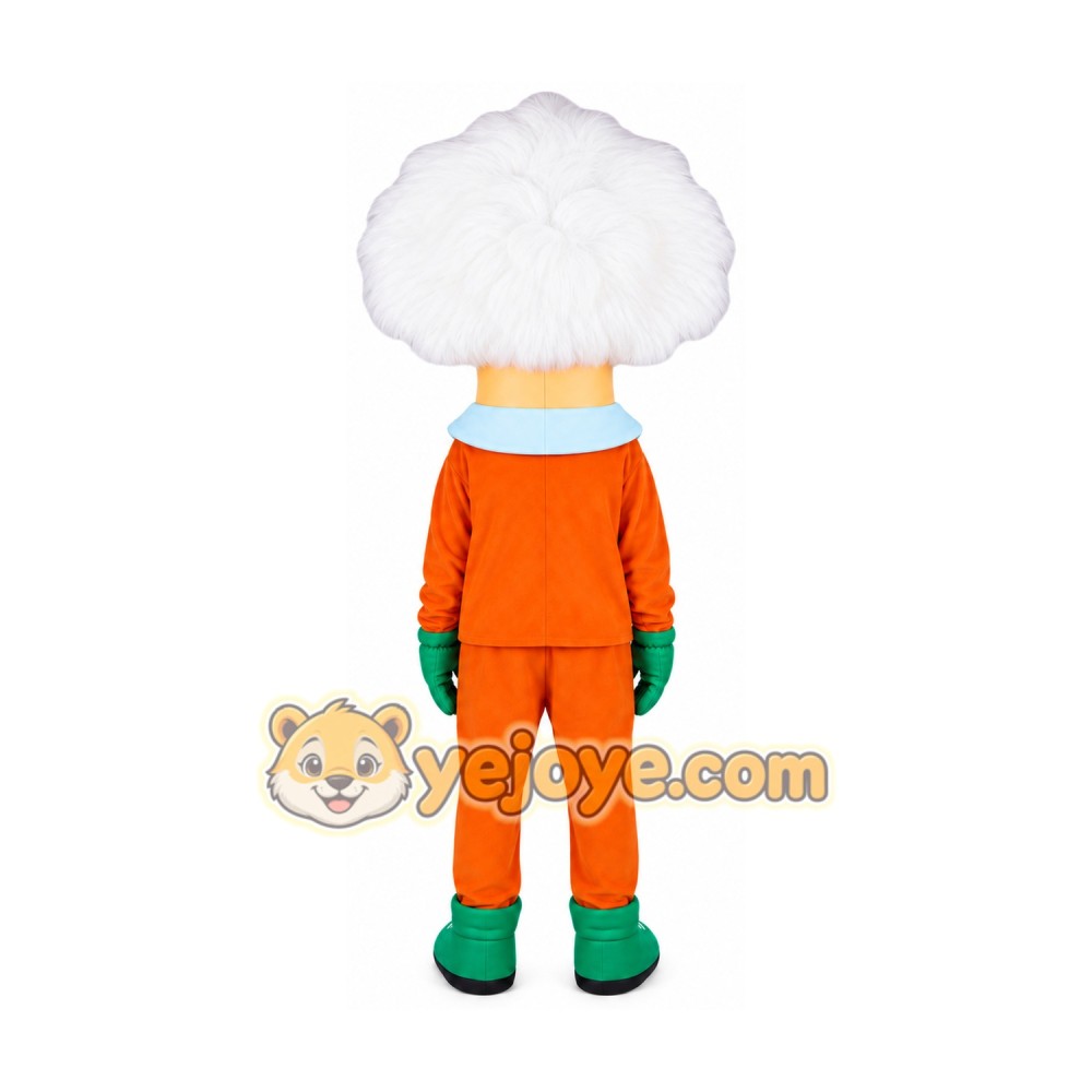 White Haired Character with Glasses Mascot Costume for Adults Custom Logo Party Character Suit White Haired Character with Glasses Mascot Costume for Adults Custom Logo Party Character Suit