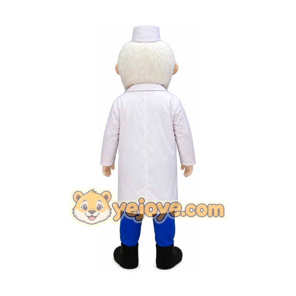 Doctor Mascot Costume for Adults Custom Logo Party Character Suit
