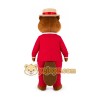 Beaver in Red Coat Mascot Costume for Adults Custom Logo Party Character Suit Beaver in Red Coat Mascot Costume for Adults Custom Logo Party Character Suit