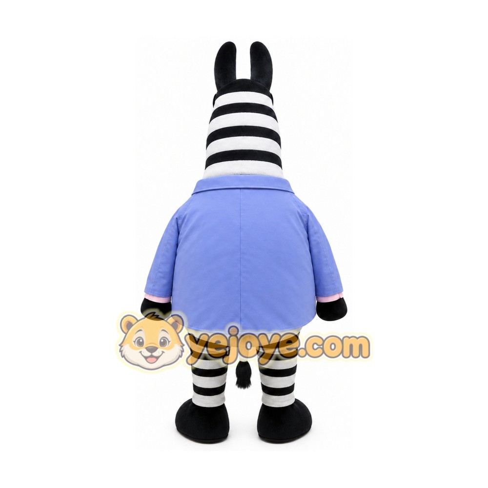 Zebra Mascot Costume for Adults Custom Logo Party Character Suit