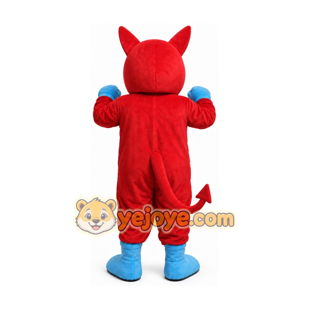 Red Devil Mascot Costume for Adults Custom Logo Party Character Suit