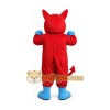 Red Devil Mascot Costume for Adults Custom Logo Party Character Suit