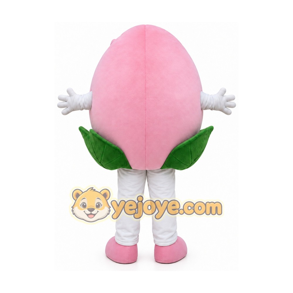 Peach Mascot Costume for Adults Custom Logo Party Character Suit
