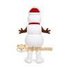 Snowman Mascot Costume for Adults Custom Logo Party Character Suit