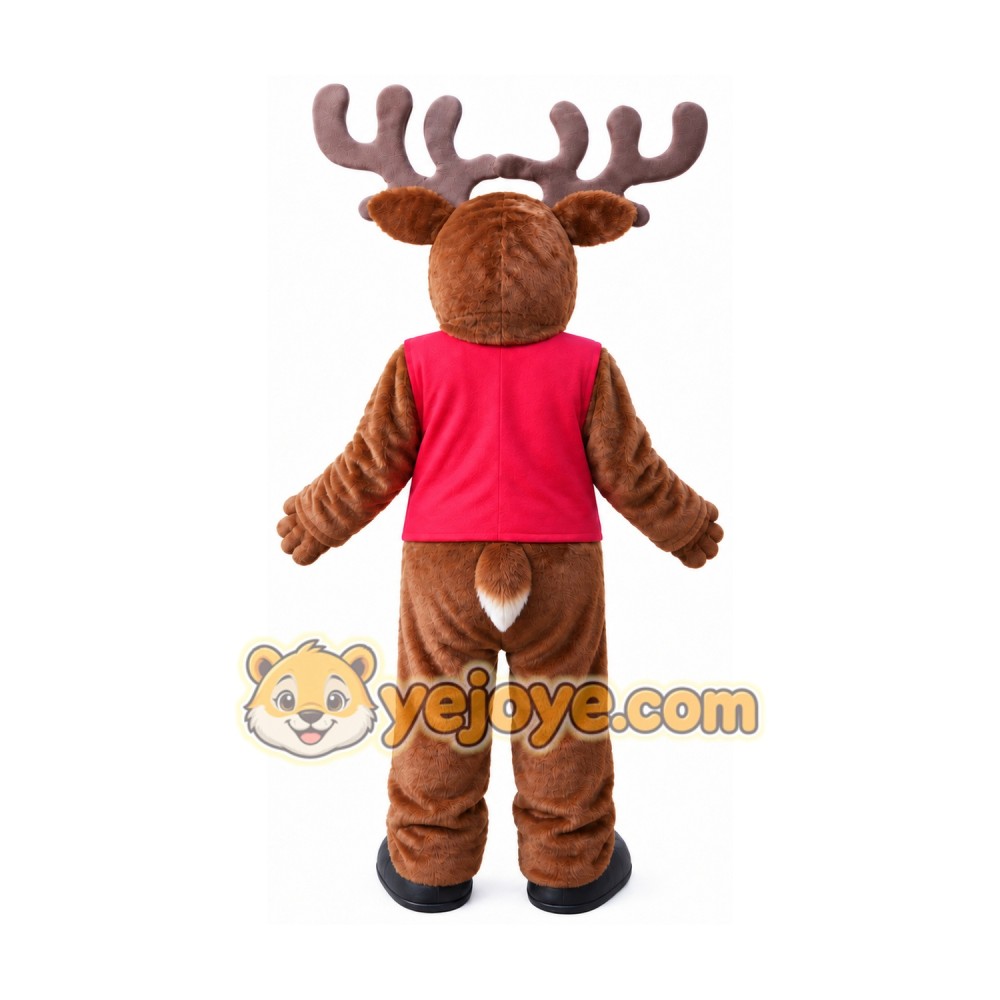 Reindeer Mascot Costume for Adults Custom Logo Party Character Suit