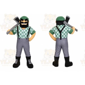 Strongman Mascot Costume for Adults Custom Logo Party Character Suit