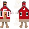 House Mascot Costume for Adults Custom Logo Party Character Suit