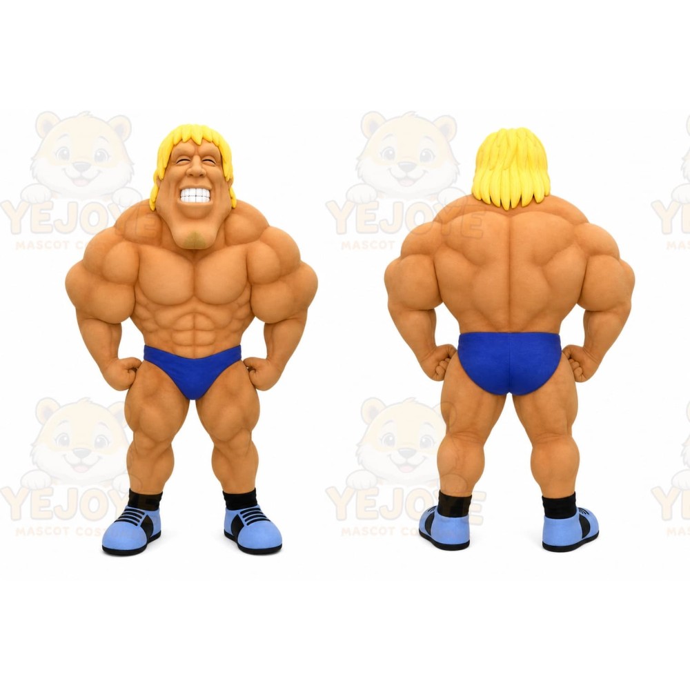 Strongman Mascot Costume for Adults Custom Logo Party Character Suit