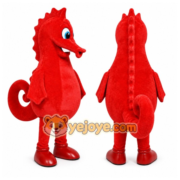 Seahorse Mascot Costume for Adults Custom Logo Party Character Suit