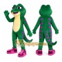 Green Reptile Mascot Costume for Adults Custom Logo Party Character Suit