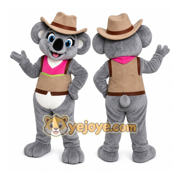 Koala Mascot Costume for Adults Custom Logo Party Character Suit