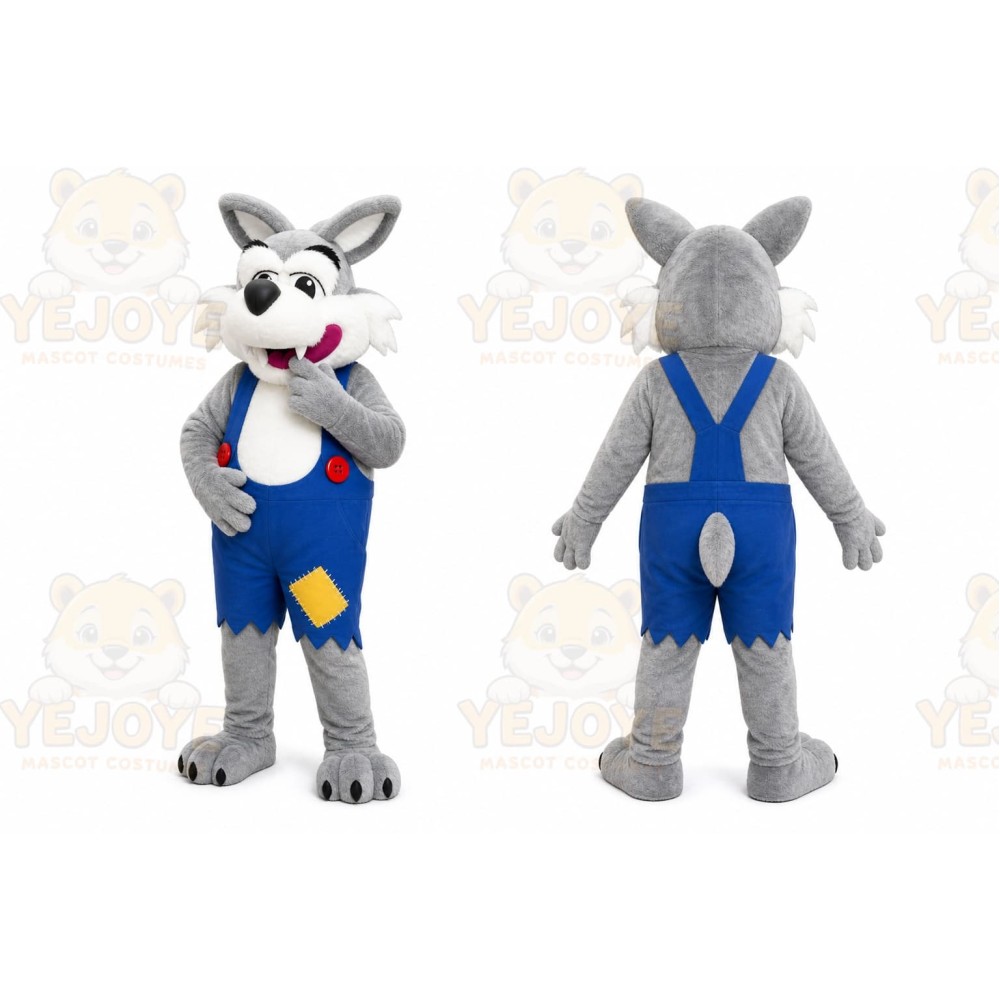 Wolf Mascot Costume for Adults Custom Logo Party Character Suit